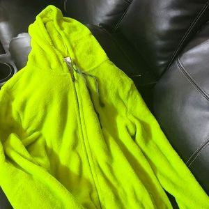 Lime Green 💚 No Boundaries Fleece Jacket